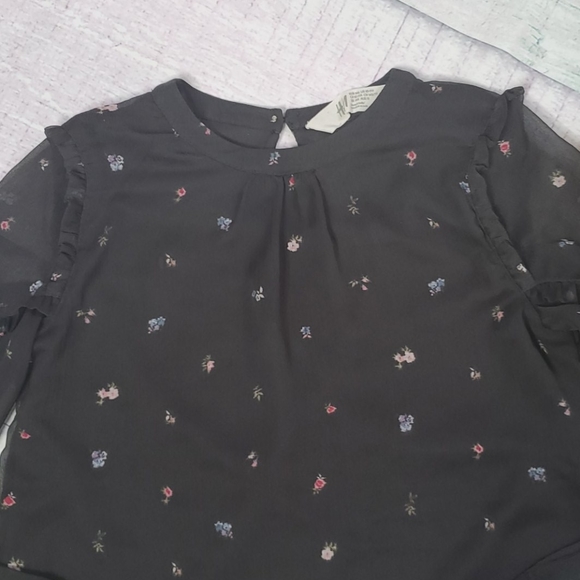 H&M Kids Sheer Sleeve Layered Top - Picture 2 of 7
